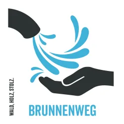 Wandermarkierung_Brunnenweg 120mmx120mm_RZ6