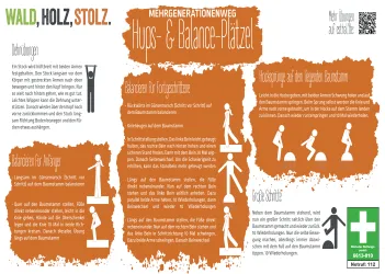 Hinweistafel Station 2 - Hups-Balance-Plätzel