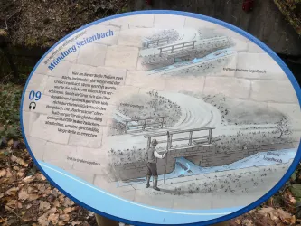 Mündung Seitenbach - Infotafel 9