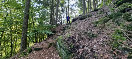 Treppenaufgang zum Melchiorfelsen