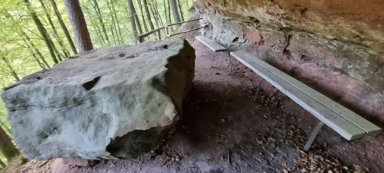 Sitzgruppe am Melchiorfelsen