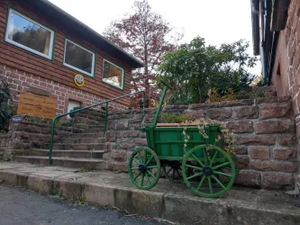 Treppenaufgang zum Eingang