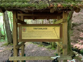 Alte Infotafel Triftanlage (Station 1)