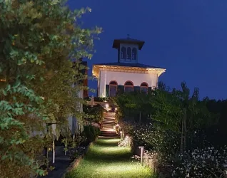 Teehaus Ruppertsberg bei Nacht