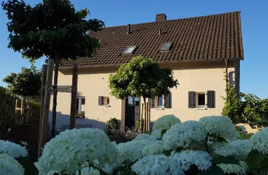 Vorderansicht unseres Hauses