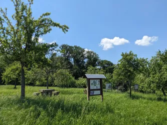 Rastplatz an der Streuobstwiese