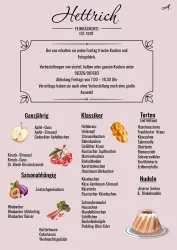 Kuchenflyer vorn Garten-Cafe Hettrich