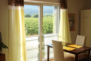 Ausblick aus Wohnraum (© Fam. Weyland)