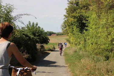 Entspanntes Talradeln auf ebener Strecke