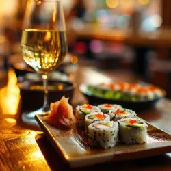 Wein & Sushi (© Winzergenossenschaft Herxheim/Bg.)