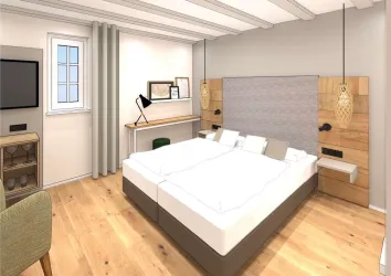 Doppelzimmer mit Boxspringbetten (© Lara Sommer)
