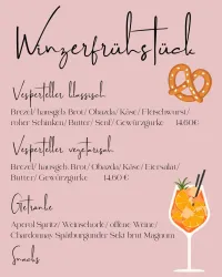Winzerfrühstück Weingut Scholler (© Weingut Scholler)