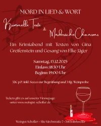 Mord in Lied & Wort (© Weingut Scholler)