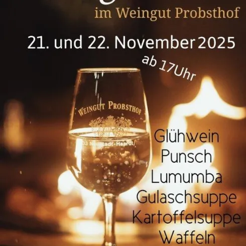 Weinglühen im Weingut Probsthof Weinglühen im Weingut Probsthof