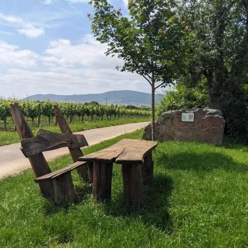 Rastplatz am Gedenkstein Wüstung Bussingen Rastplatz am Gedenkstein Wüstung Bussingen
