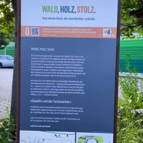 Infotafel 0 - Saladin und die Tuchmacher