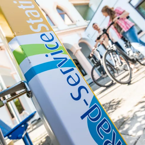 Rad-Service-Station (© Touristinformation Bingen)