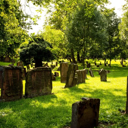 Jüdischer Friedhof Heiliger Sand (© Bernward Bertram) Jüdischer Friedhof Heiliger Sand (© Bernward Bertram)