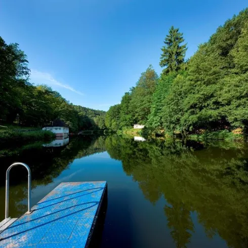 Bärenlochweiher 9027 (© VG Landstuhl, Fotograf Hafner) Bärenlochweiher 9027 (© VG Landstuhl, Fotograf Hafner)