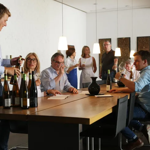 Weinprobe im Weingut Rebholz