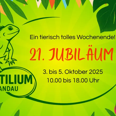 Reptilium Jubiläum Landau Pfalz (© Reptilium Landau)