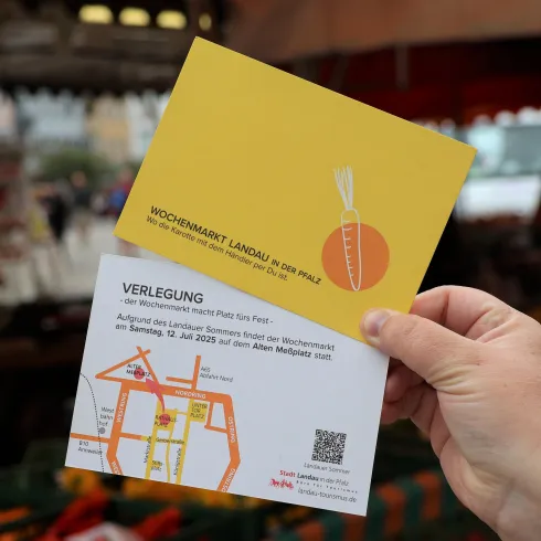 Verlegung des Wochenmarkts Verlegung des Wochenmarkts