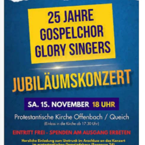 Glory Singers Jubiläumskonzert