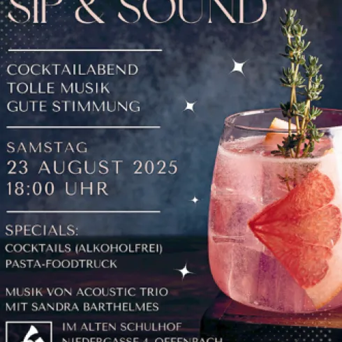 Poster "Sip & Sound"