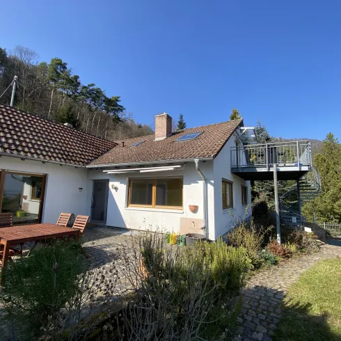Außenansicht Ferienhaus Pfälzer Wald Weyher