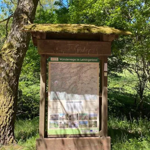 Wandertafel Wanderparkplatz Langental