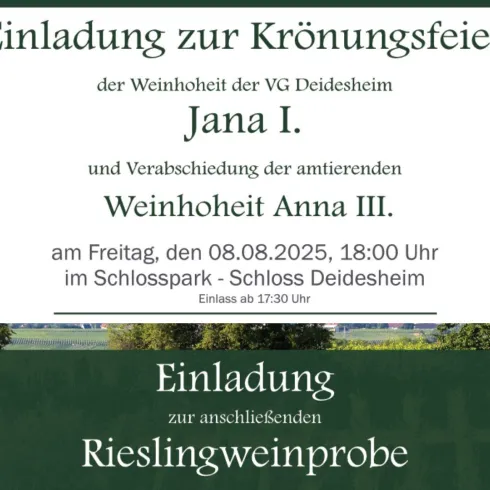 Einladung Krönung