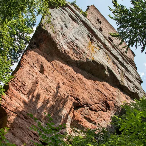 Klettern an der Burg Spangenberg