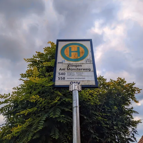 Bushaltestelle Klingen Am Münsterweg