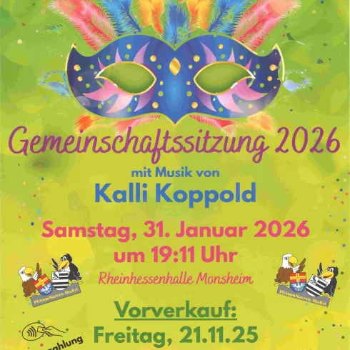 Plakat Fastnachtssitzung MoKri e.V. (© Pfrimmnarren MoKri e.V.)